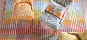 Chromatic Plaid Outdoor Rug