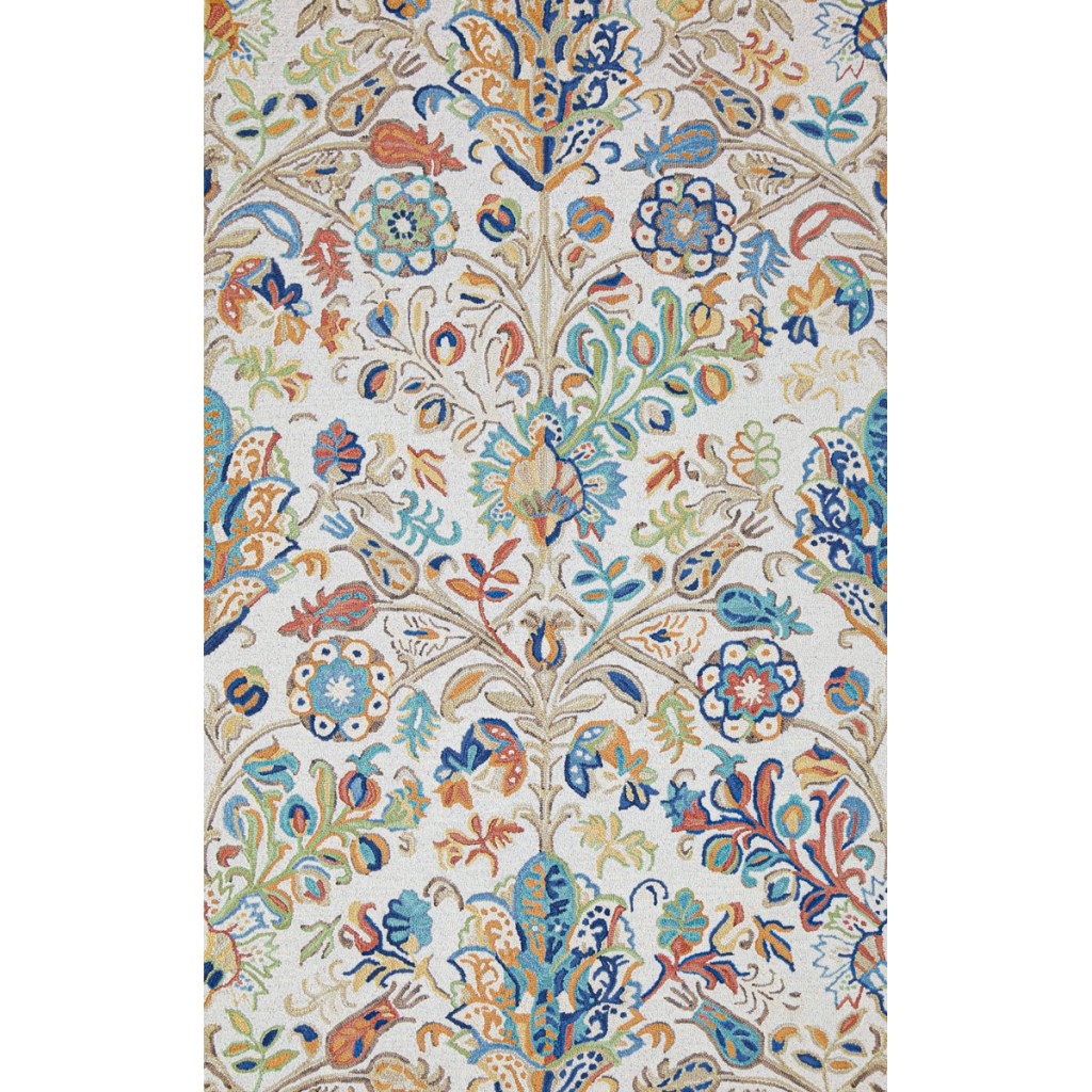floral colorful rug Acacia