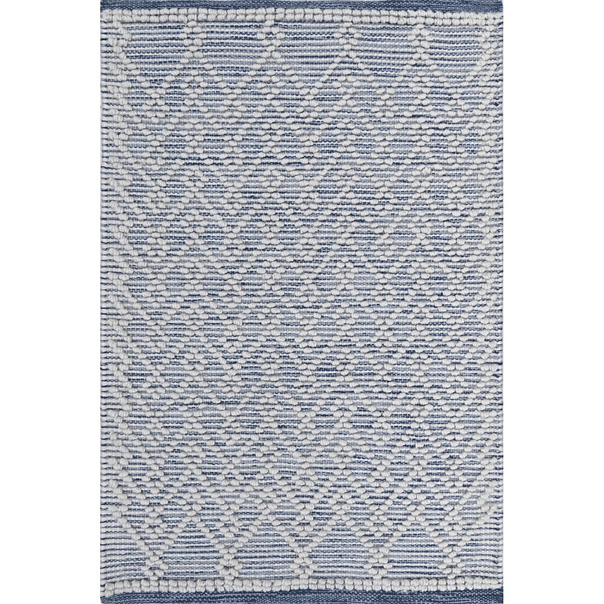 silhouette image of Pearly rug in blue